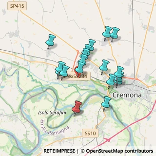 Mappa Via Abbadia, 26100 Cremona CR, Italia (3.22632)