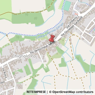 Mappa Via XXV Aprile, 26, 27013 Chignolo Po, Pavia (Lombardia)