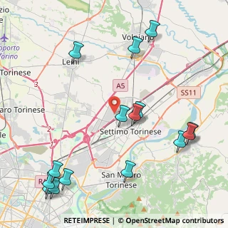 Mappa Via Giovanni Verga, 10036 Settimo Torinese TO, Italia (5.404)