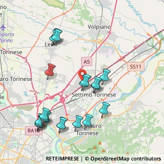 Mappa Via Giovanni Verga, 10036 Settimo Torinese TO, Italia (4.595)