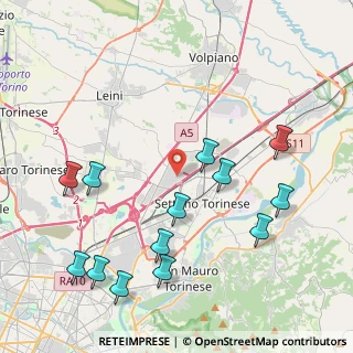 Mappa Via Giovanni Verga, 10036 Settimo Torinese TO, Italia (4.82769)