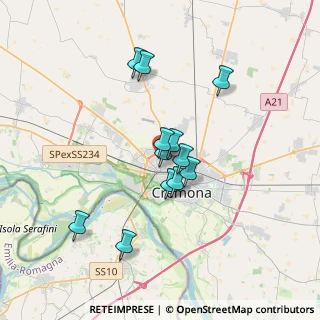 Mappa Via Bergamo, 26022 Cremona CR, Italia (2.86083)