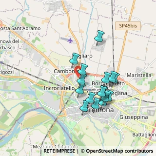 Mappa Via Bergamo, 26022 Cremona CR, Italia (1.605)