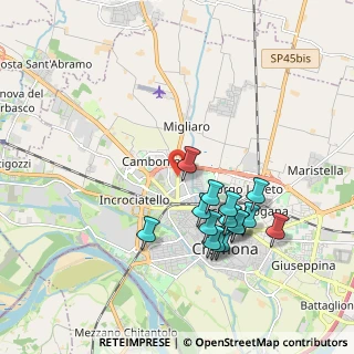 Mappa Via Bergamo, 26022 Cremona CR, Italia (1.86333)