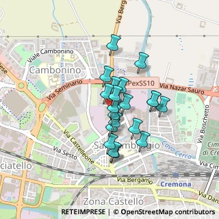 Mappa Via Bergamo, 26022 Cremona CR, Italia (0.306)