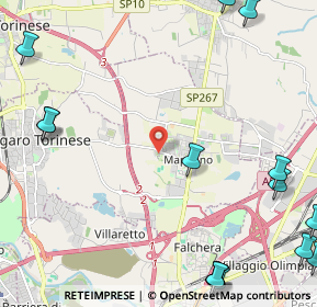 Mappa Via Giacomo Leopardi, 10079 Mappano TO, Italia (3.51933)