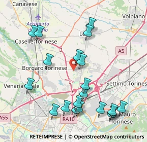 Mappa Via Giacomo Leopardi, 10079 Mappano TO, Italia (4.5485)