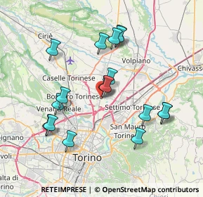 Mappa Via Argentera, 10070 Mappano TO, Italia (7.27529)
