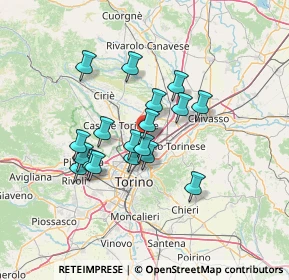 Mappa Via Argentera, 10070 Mappano TO, Italia (11.02167)
