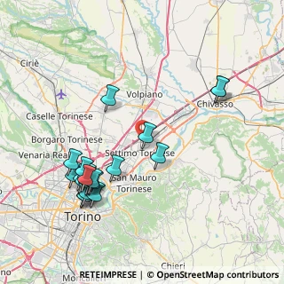 Mappa Via G.Falcone, 10036 Settimo Torinese TO, Italia (8.791)