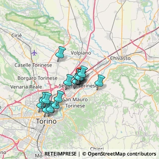 Mappa Via G.Falcone, 10036 Settimo Torinese TO, Italia (5.6)