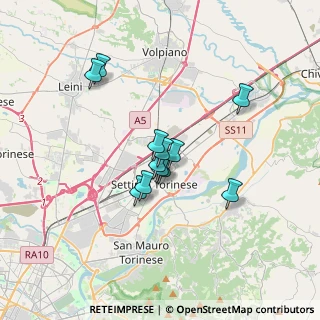 Mappa Via G.Falcone, 10036 Settimo Torinese TO, Italia (2.57083)