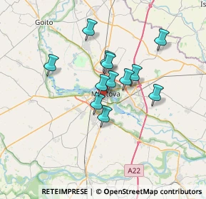 Mappa Piazzale Vittorio Veneto, 46100 Mantova MN, Italia (5.1025)