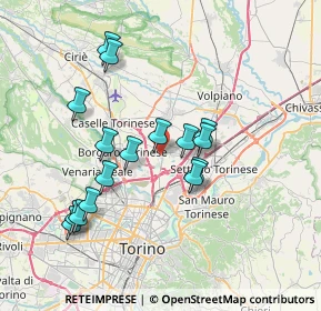 Mappa 10079 Mappano TO, Italia (6.90563)