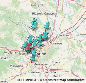 Mappa 10079 Mappano TO, Italia (10.31125)