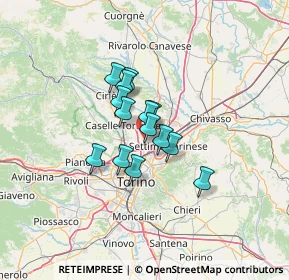 Mappa 10079 Mappano TO, Italia (8.05643)