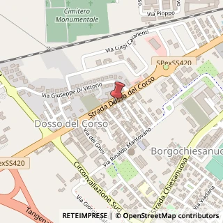 Mappa Strada Dosso del Corso, 40, 46100 Mantova, Mantova (Lombardia)