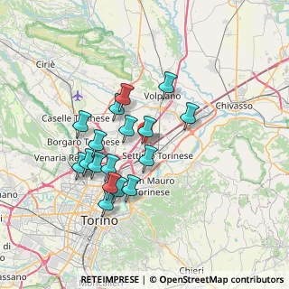 Mappa Via Raspini, 10036 Settimo Torinese TO, Italia (6.24412)