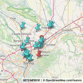 Mappa Via Raspini, 10036 Settimo Torinese TO, Italia (7.03053)