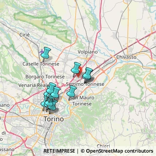 Mappa Via Raspini, 10036 Settimo Torinese TO, Italia (6.984)