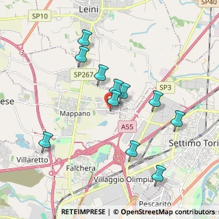 Mappa Viale John Fitzgerald Kennedy, 10040 Leini TO, Italia (1.79909)