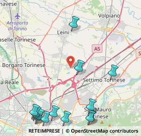 Mappa Viale John Fitzgerald Kennedy, 10040 Leini TO, Italia (5.95538)