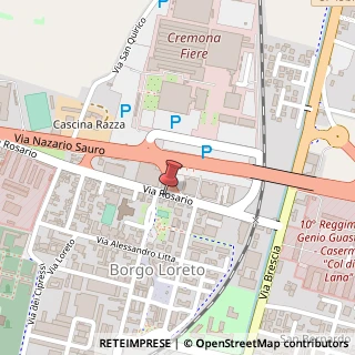 Mappa Via rosario 10/a, 26100 Cremona, Cremona (Lombardia)