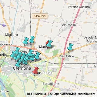 Mappa Via Sergio Corazzini, 26100 Maristella CR, Italia (2.397)