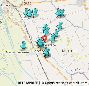 Mappa Via Frassanelli, 37060 Gazzo Veronese VR, Italia (1.44222)