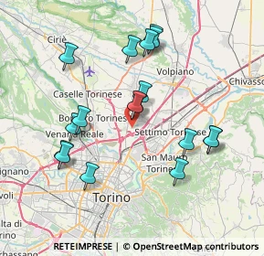 Mappa 10071 Settimo Torinese TO, Italia (7.42176)