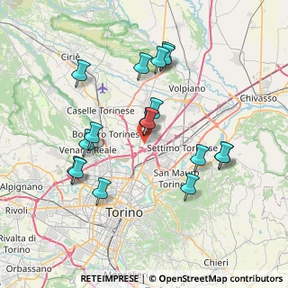 Mappa Via Merla, 10071 Settimo Torinese TO, Italia (7.42176)