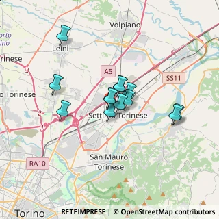 Mappa Via Martiri di Belfiore, 10036 Settimo Torinese TO, Italia (2.47077)