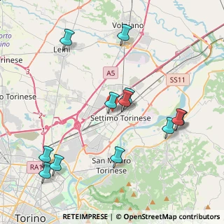 Mappa Via Martiri di Belfiore, 10036 Settimo Torinese TO, Italia (4.47583)