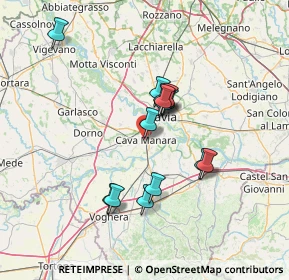 Mappa Via G. Garibaldi, 27051 Cava Manara PV, Italia (11.56214)