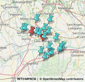 Mappa Via G. Garibaldi, 27051 Cava Manara PV, Italia (10.7775)