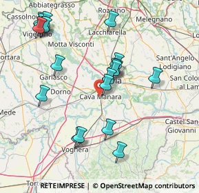 Mappa Via Cavallotti, 27051 Cava Manara PV, Italia (16.674)