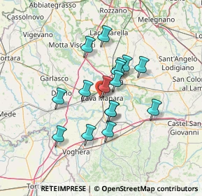 Mappa Via Felice Cavallotti, 27051 Cava Manara PV, Italia (10.76)