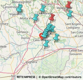 Mappa Via Cavallotti, 27051 Cava Manara PV, Italia (13.36467)