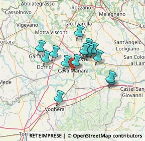 Mappa Via Cavallotti, 27051 Cava Manara PV, Italia (10.15438)