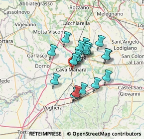 Mappa Via Alberto Lamarmora, 27051 Cava Manara PV, Italia (9.382)