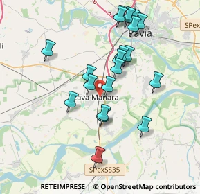 Mappa Via Alberto Lamarmora, 27051 Cava Manara PV, Italia (3.6175)