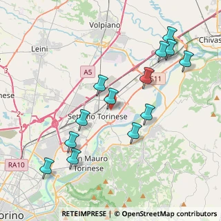 Mappa Via Fenoglio, 10036 Settimo Torinese TO, Italia (4.26308)