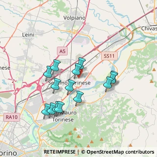 Mappa Via Fenoglio, 10036 Settimo Torinese TO, Italia (3.40357)
