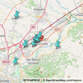 Mappa Via Fenoglio, 10036 Settimo Torinese TO, Italia (2.93636)