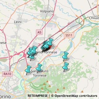 Mappa Via Fenoglio, 10036 Settimo Torinese TO, Italia (2.55889)