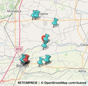 Mappa Via Torino, 35022 Anguillara Veneta PD, Italia (8.46875)