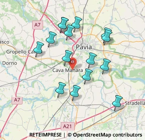 Mappa Viale dell' Agricoltura, 27028 San Martino Siccomario PV, Italia (7.06333)