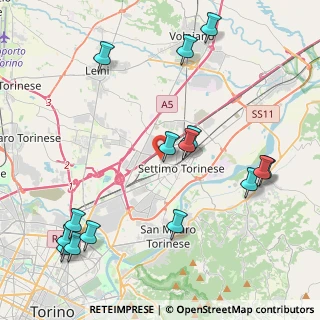 Mappa Via Monte Rosa, 10036 Settimo Torinese TO, Italia (5.10533)