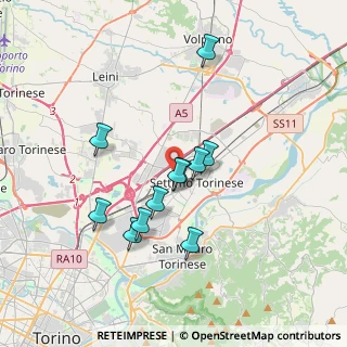 Mappa Monviso, 10036 Settimo Torinese TO, Italia (3.08364)