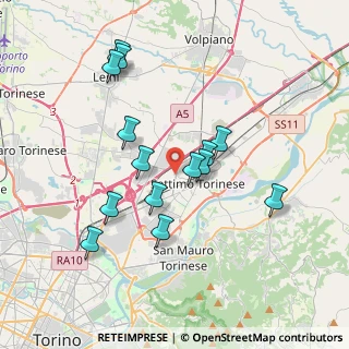 Mappa Via Monte Rosa, 10036 Settimo Torinese TO, Italia (3.48929)